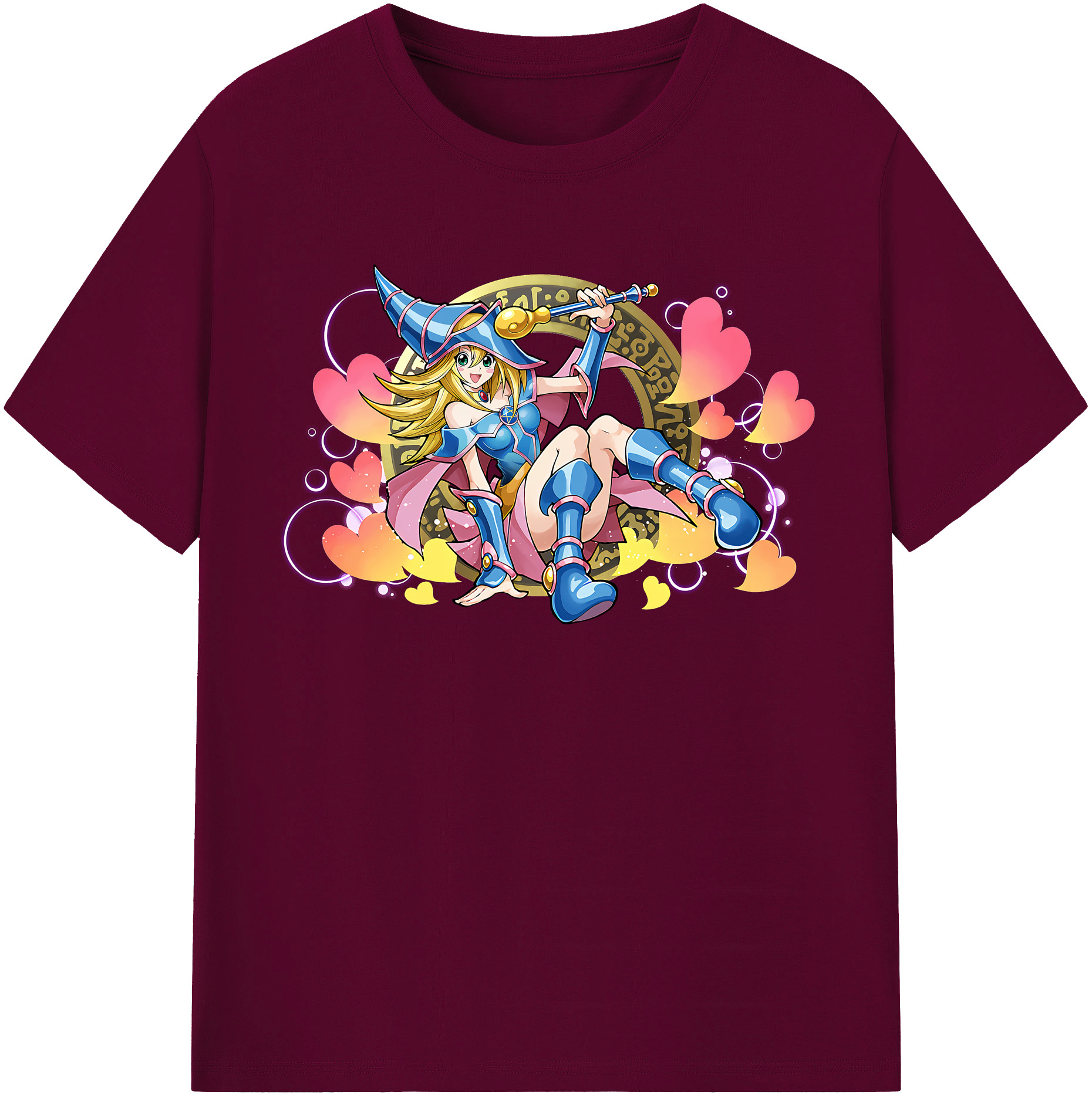 （画像用） 遊☆戯☆王 Yu-Gi-Oh! レディースカジュアルプリントTシャツ（綿100％）
